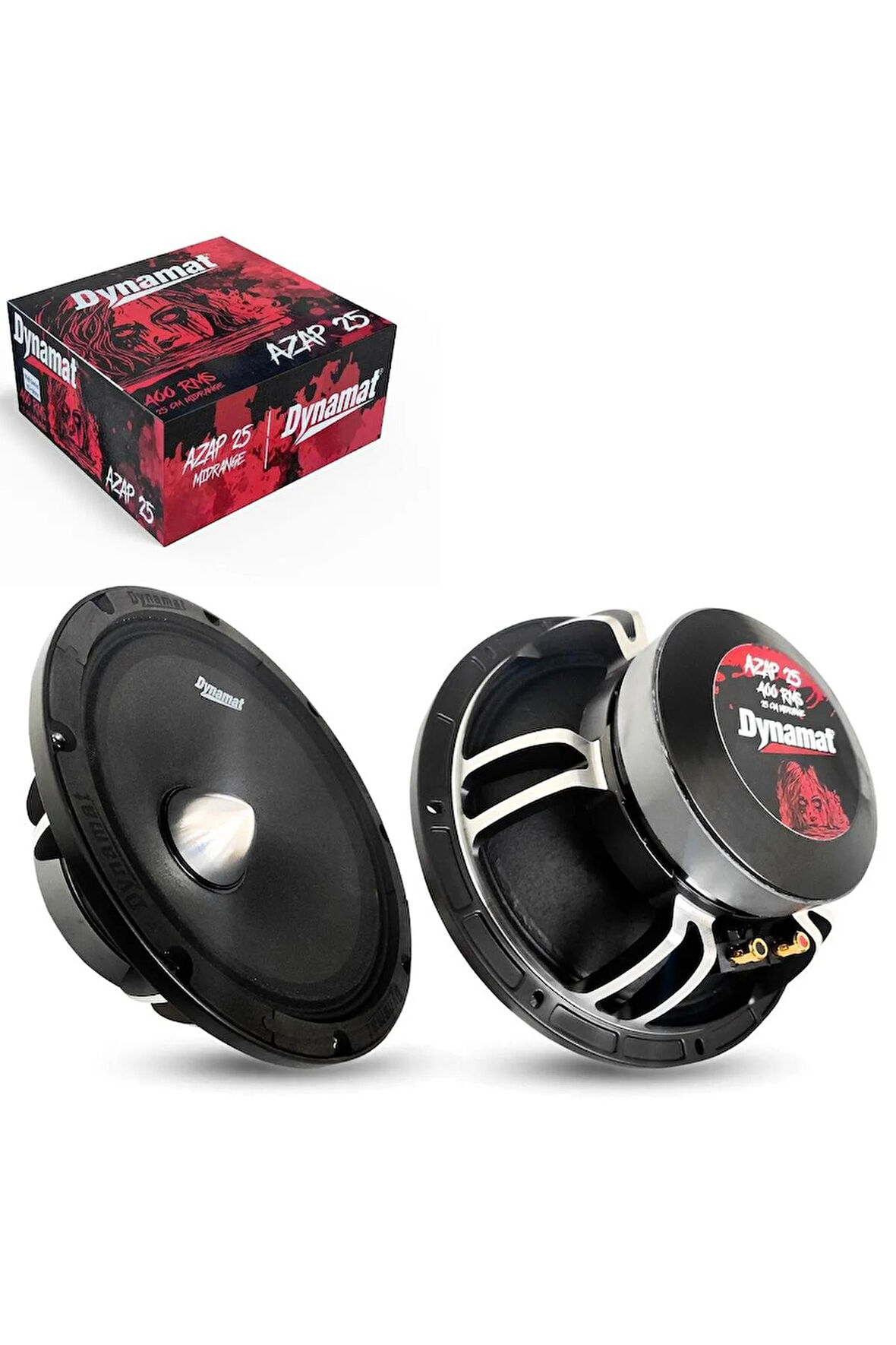 DYNAMAT AZAP-25 Oto Midrange 25cm 400 Watt 2 Adet
