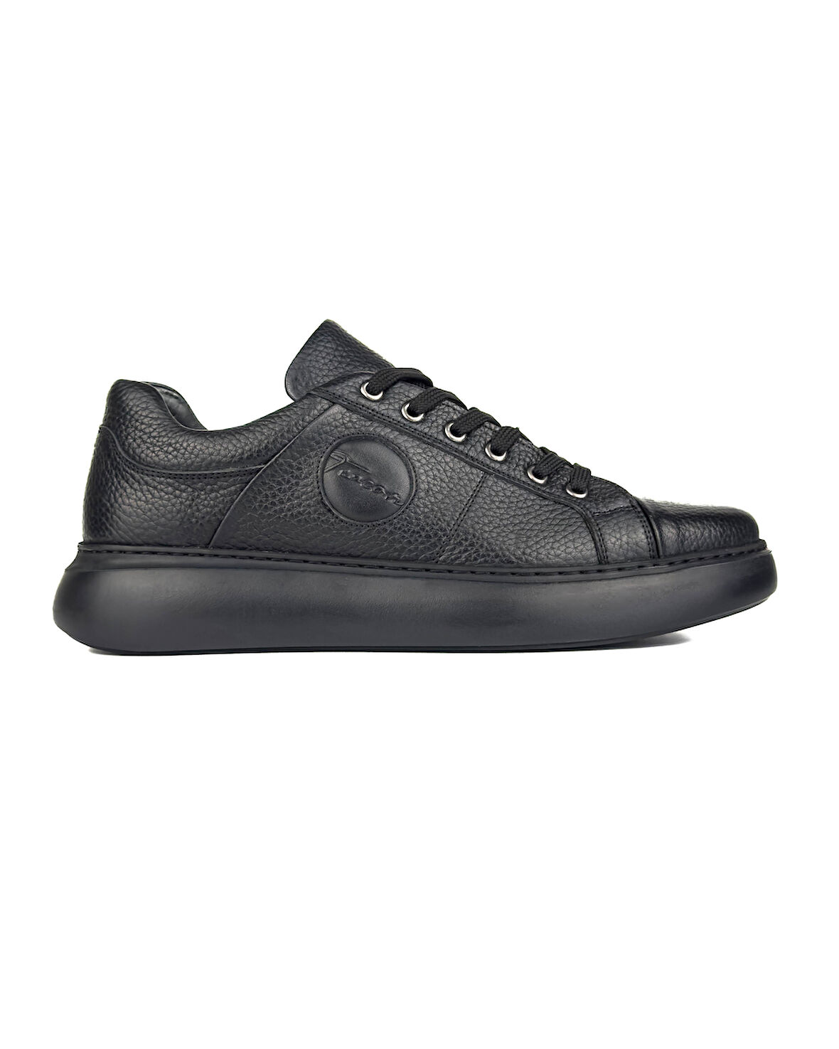 Strider Siyah Hakiki Deri Sneaker Erkek Spor Ayakkabı