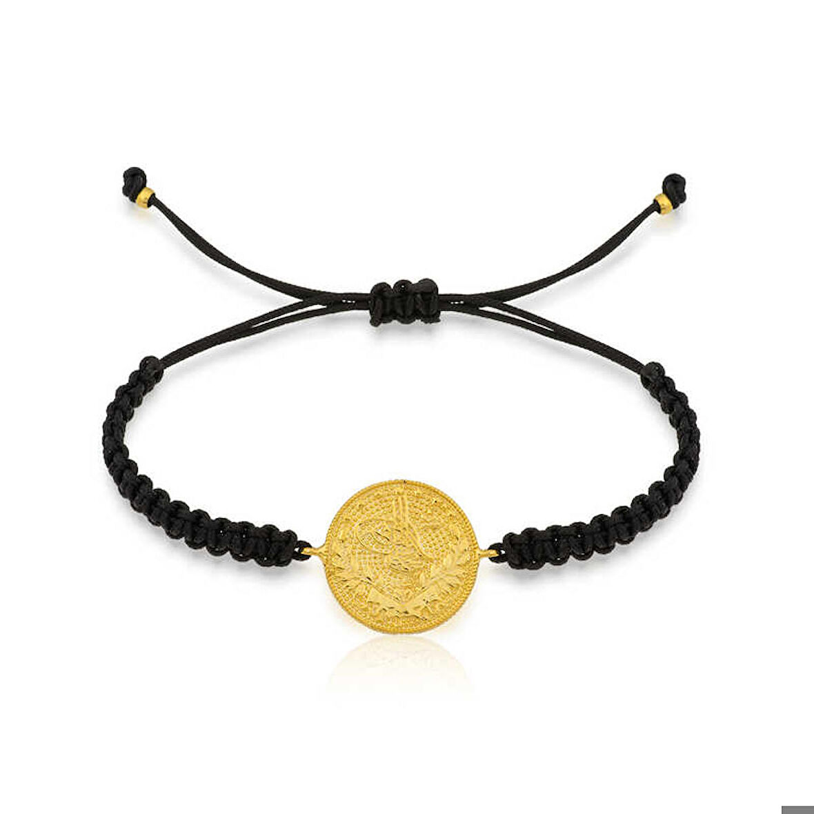 Ebuz Gümüş Reşat Detaylı Makrome İpli Bileklik