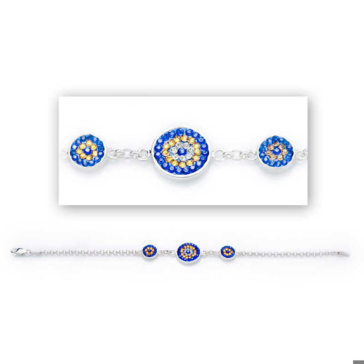 Ebuz Gümüş Nazar Kadın Bileklik