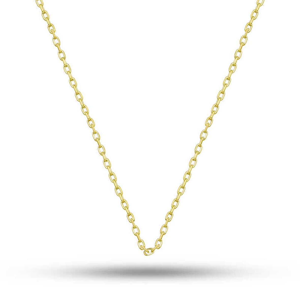 Ebuz Gümüş Gold 0.30 Mikron 45 Cm Forse Kadın Zincir