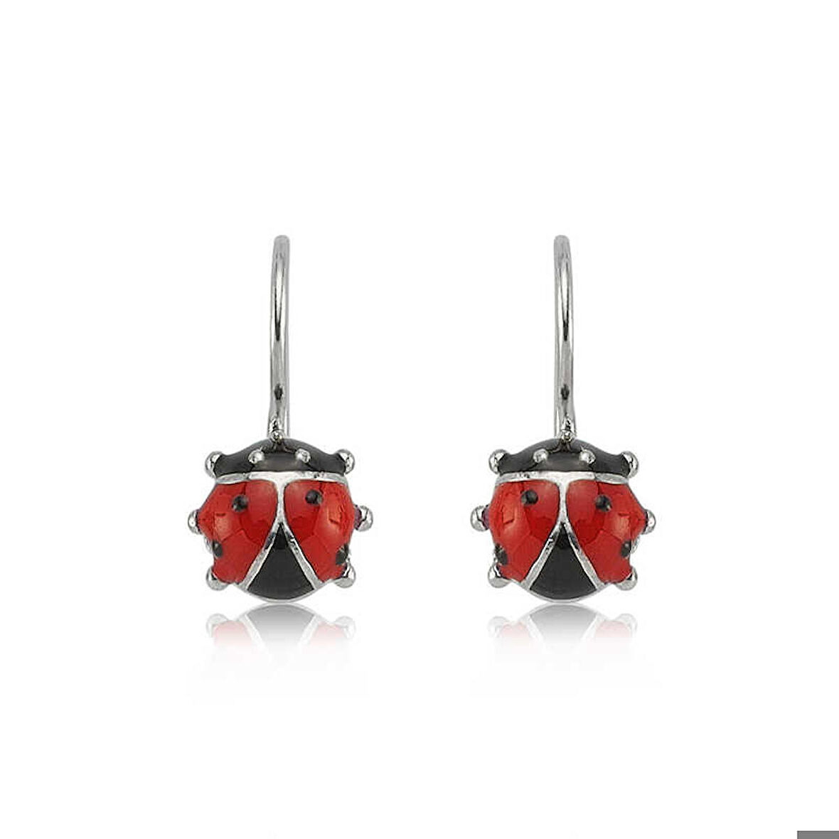 Ebuz Gümüş Sallantılı Uğur Böceği Çocuk Küpesi