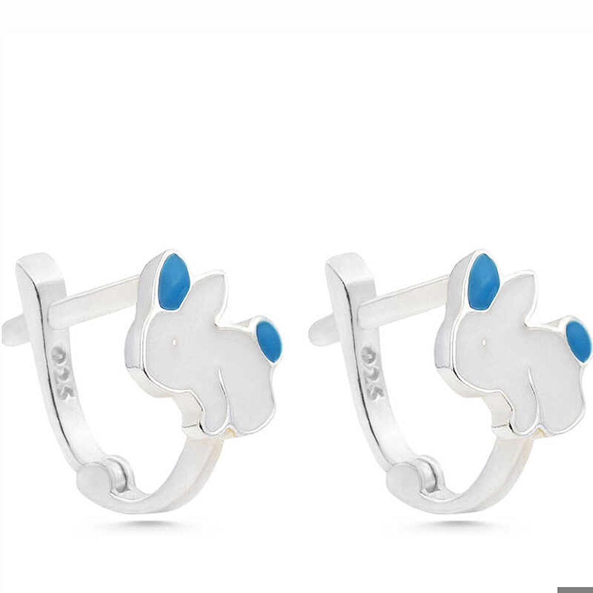 Ebuz Gümüş Tavşan Çocuk Küpesi