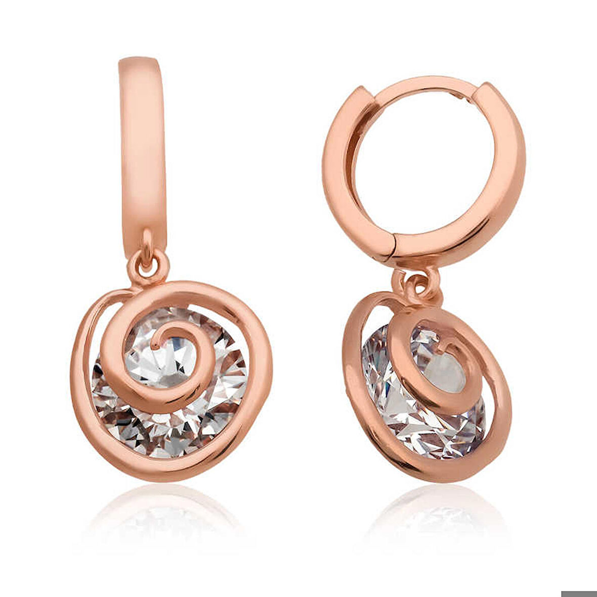 Ebuz Gümüş Aşk Döngüsü Küpe