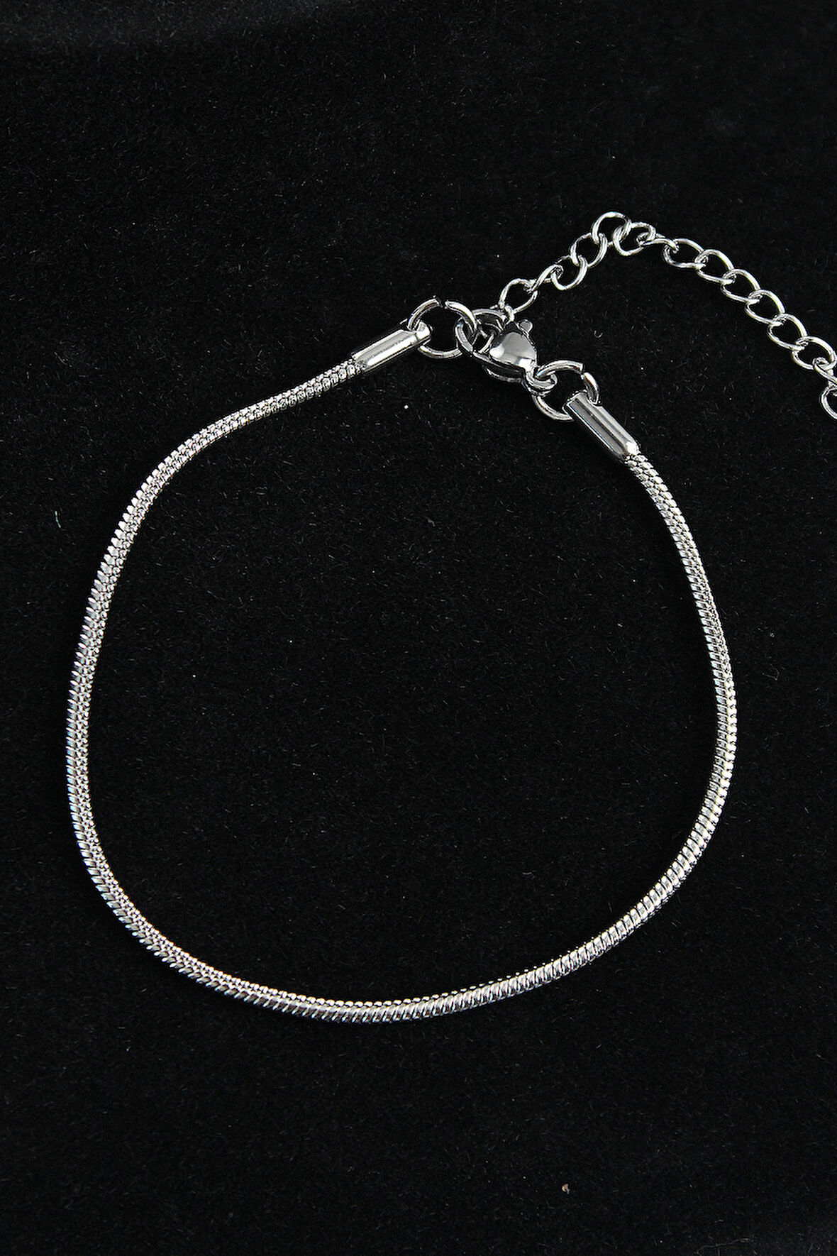 Oval İtalyan Model Gümüş Renk Erkek Bileklik - EBJ250705W36417