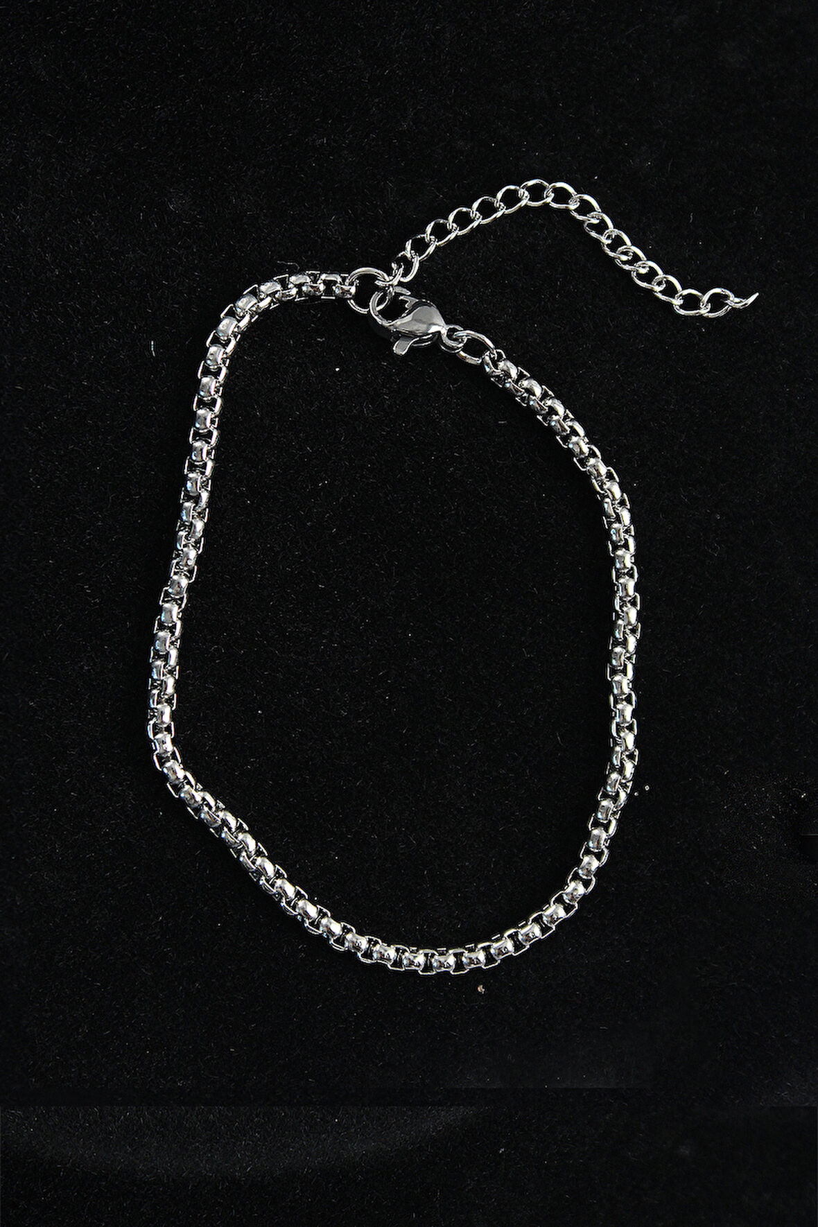 Örgü Model Gümüş Renk Erkek Bileklik - EBJ250705W36422