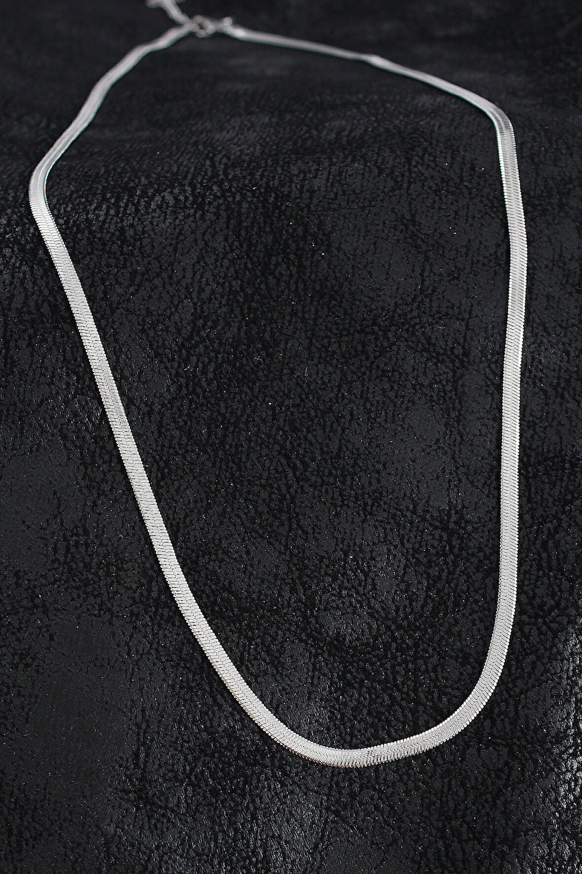 Klasik İtalyan Zincir Model Gümüş Renk Erkek Kolye - EBJ250705W36402