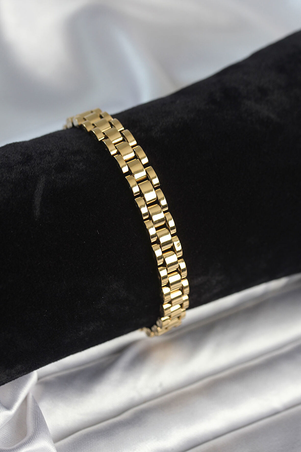 Gold Renk 7 mm Kalınlık Erkek Bileklik - EBJ251201W38550