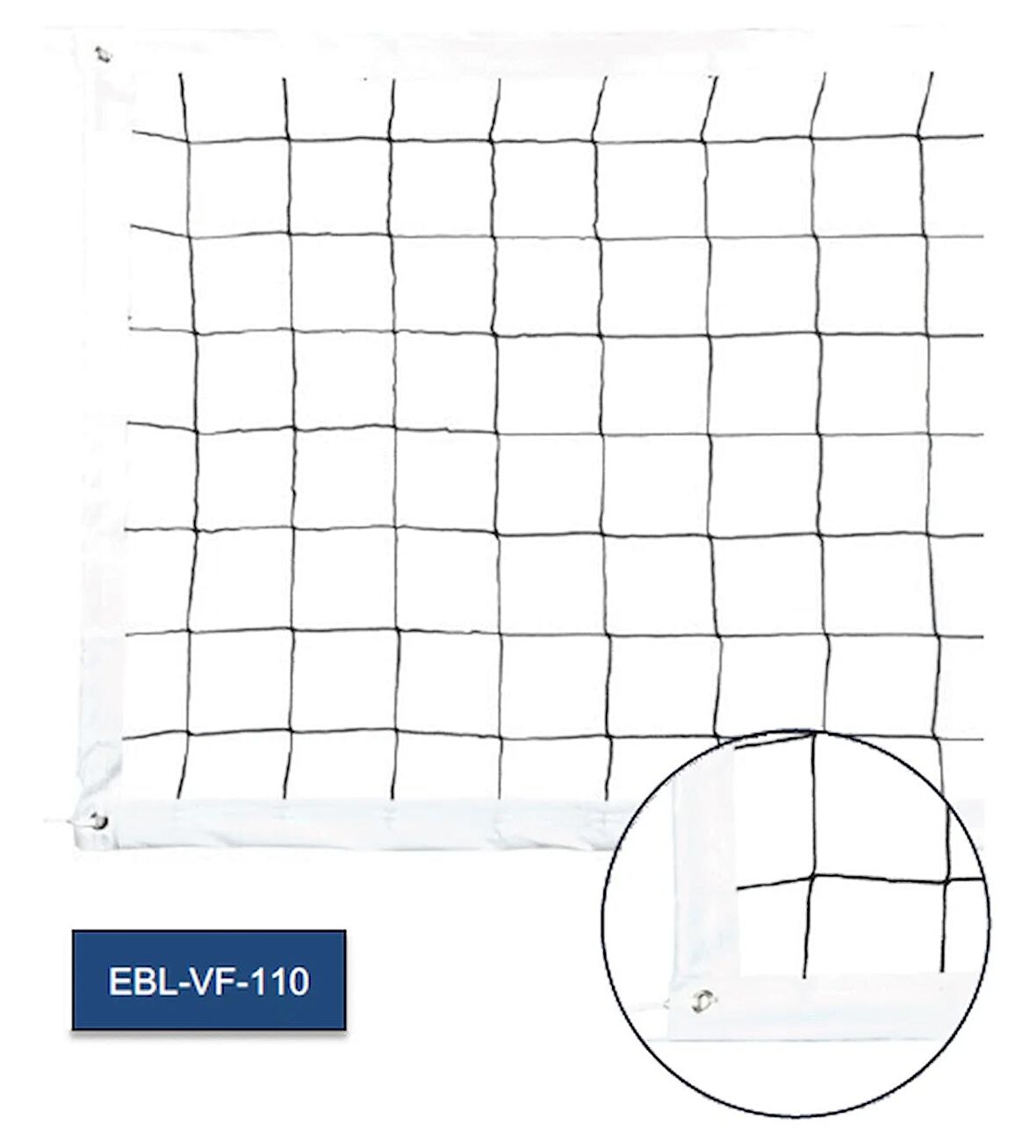 PROFESYONEL Voleybol Filesi (9.5mt) 4mm Düğümlü Ağ TVF Standartı