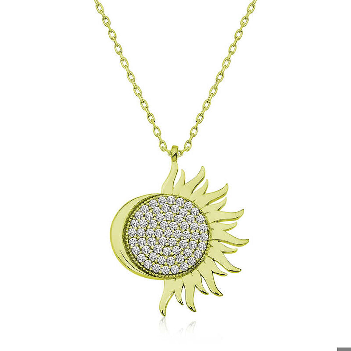 Ebuz ​Gümüş Gold Mihrimah Sultan Kadın Kolye