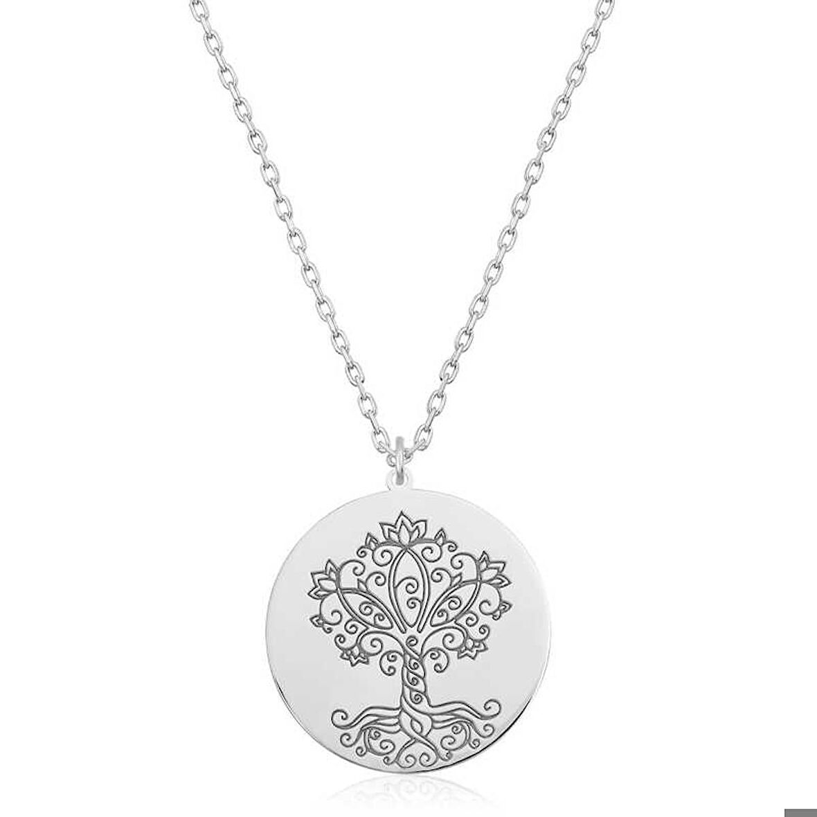 Ebuz Gümüş Hayat Ağacı Kadın Kolye