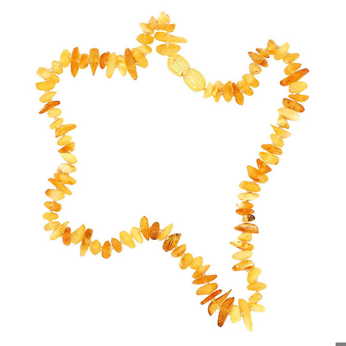 Ebuz Bebek Damla Kehribar Diş Kolye