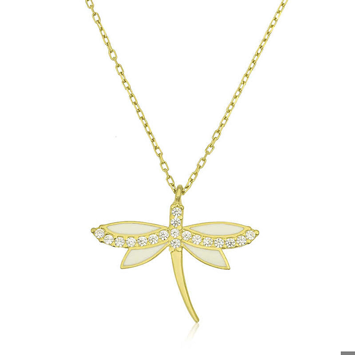 Ebuz Gümüş Gold Yusufçuk Kadın Kolye