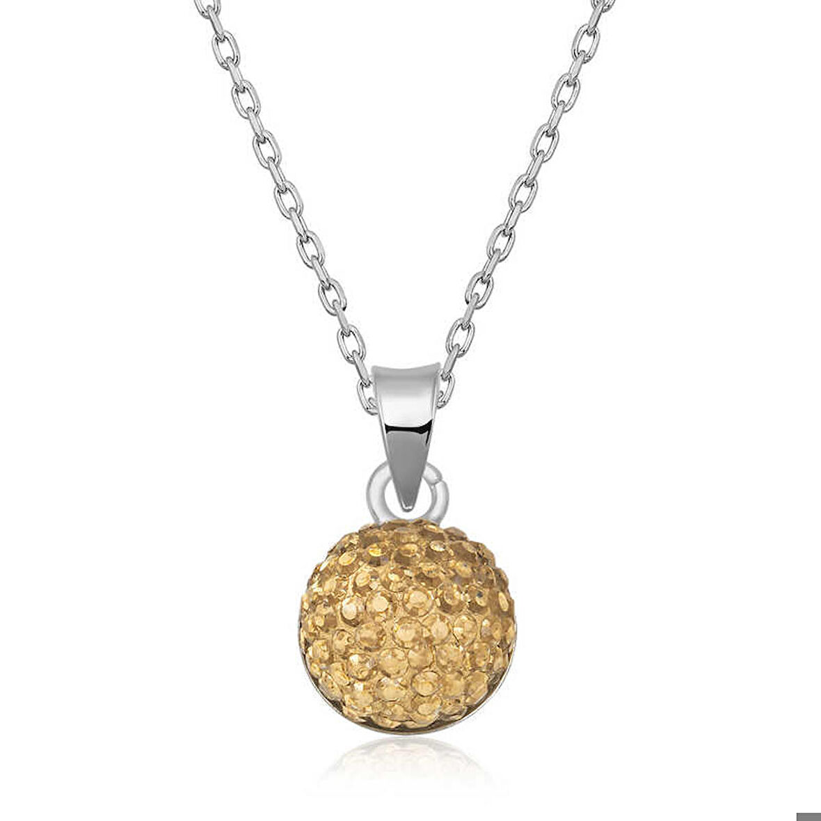 Ebuz Gümüş Kristal Taşlı Kadın Kolye