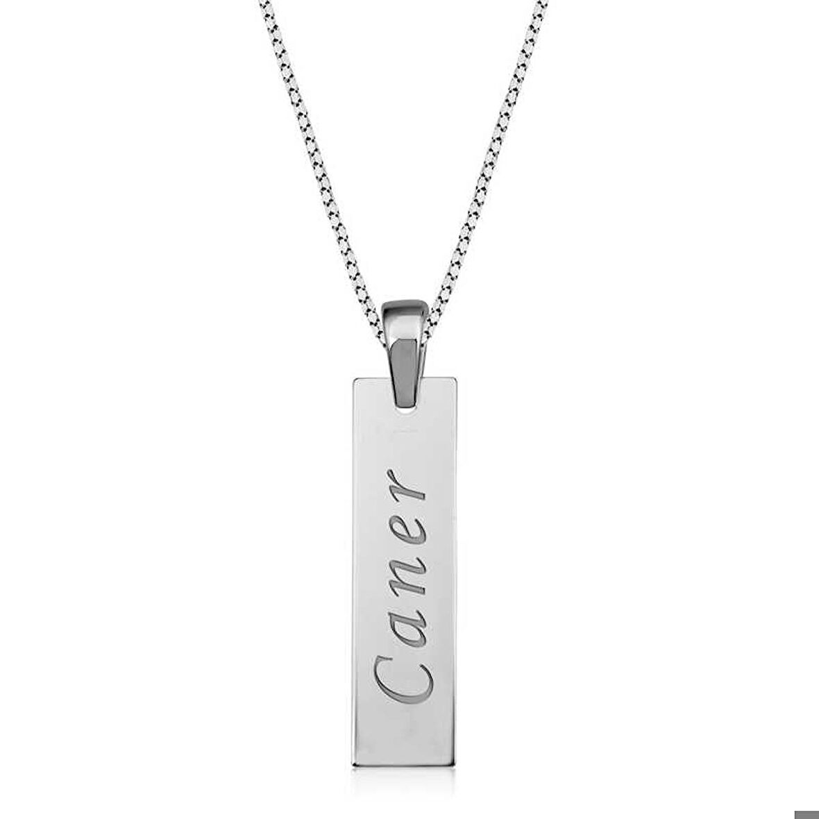 Ebuz Gümüş Kişiye Özel Çubuk Kolye