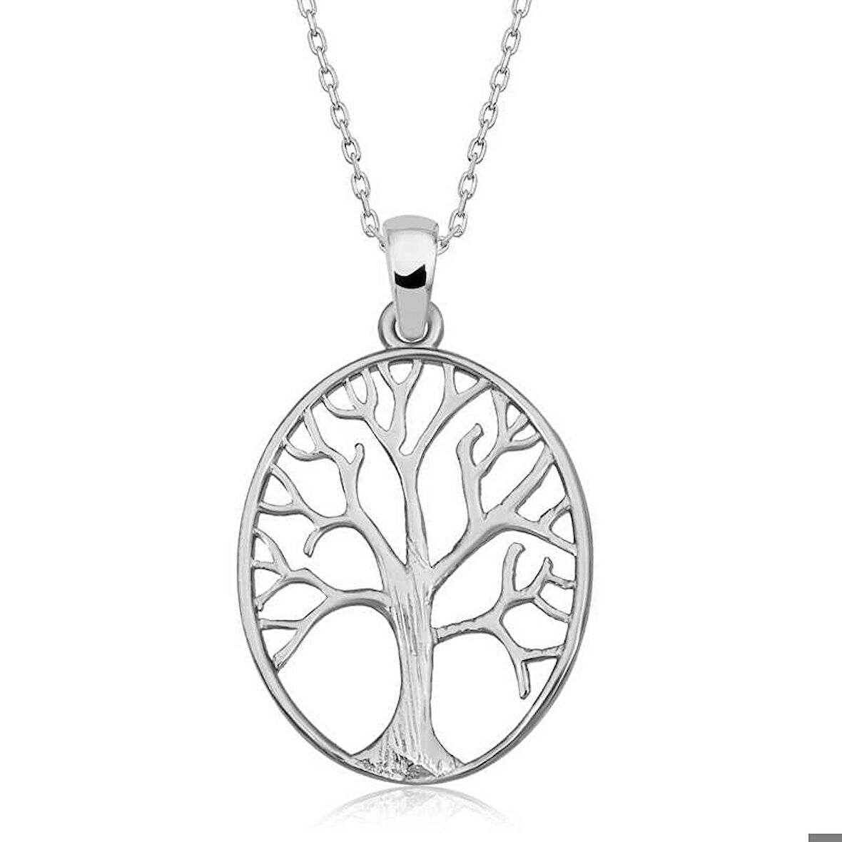 Ebuz Gümüş Hayat Ağacı Kadın Kolye