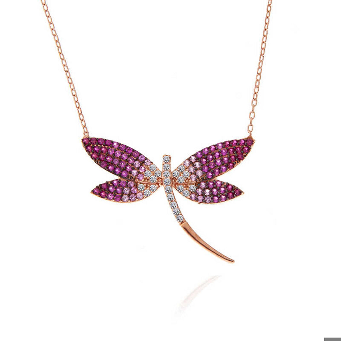 Ebuz Gümüş Rose Yusufçuk Kadın Kolye