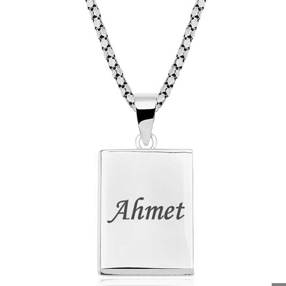 Ebuz Gümüş Kişiye Özel İçi Açılabilen Cevşen Kolye