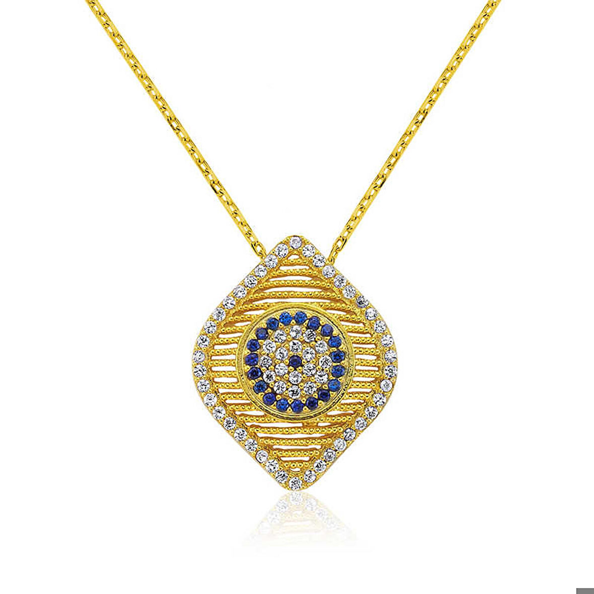 Ebuz Gümüş Nazar Kadın Kolye