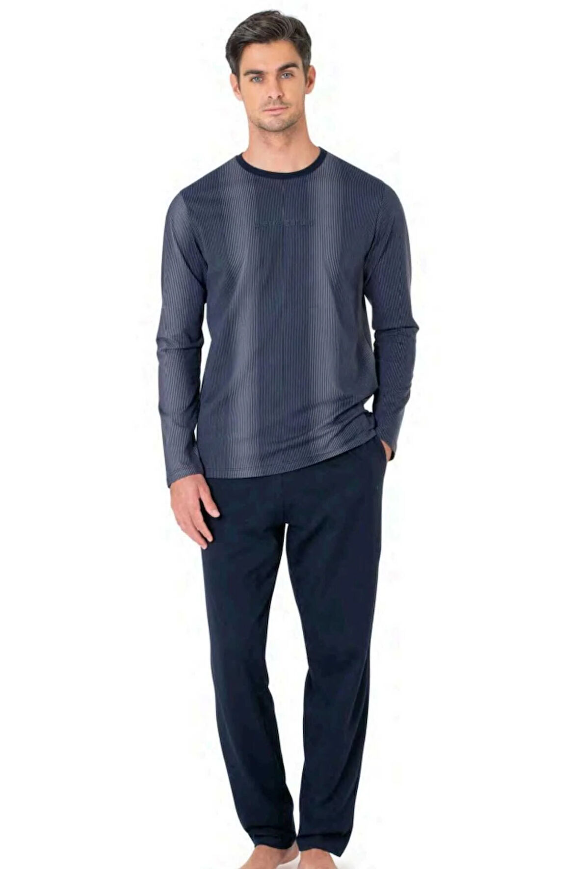 Erkek Pamuklu Çeyizlik Pijama Takımı 6105