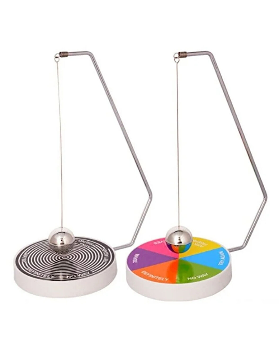 Manyetik Sarkaç Karar Verici Masa Oyuncağı | Stres Giderici Ofis Masa Dekoru | Eğlenceli Karar Verme Aracı – Renkli Model