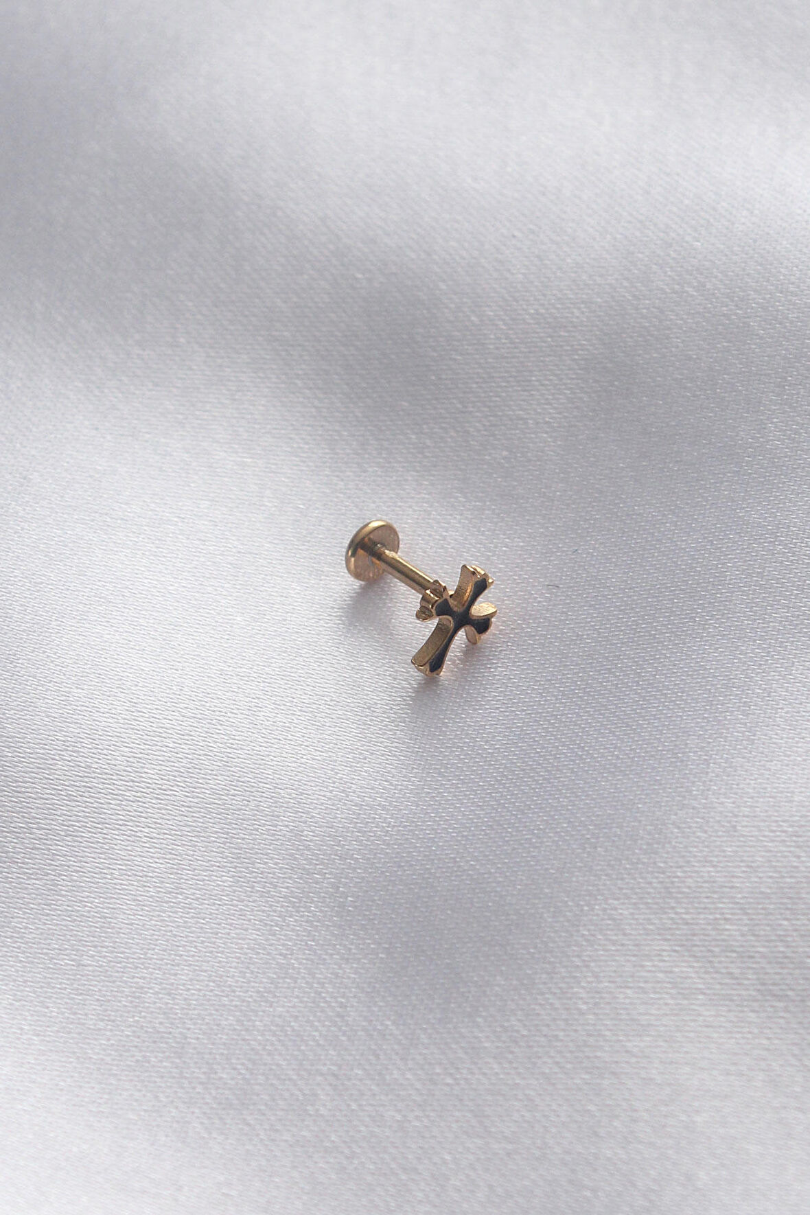 Ebuz 316L Cerrahi Çelik Gold Renk Tragus Piercing