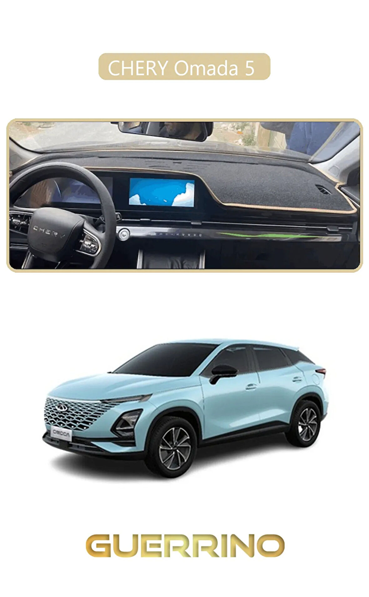 Chery Omada 5 TORPİDO KORUMA HALISI BEJ KENAR