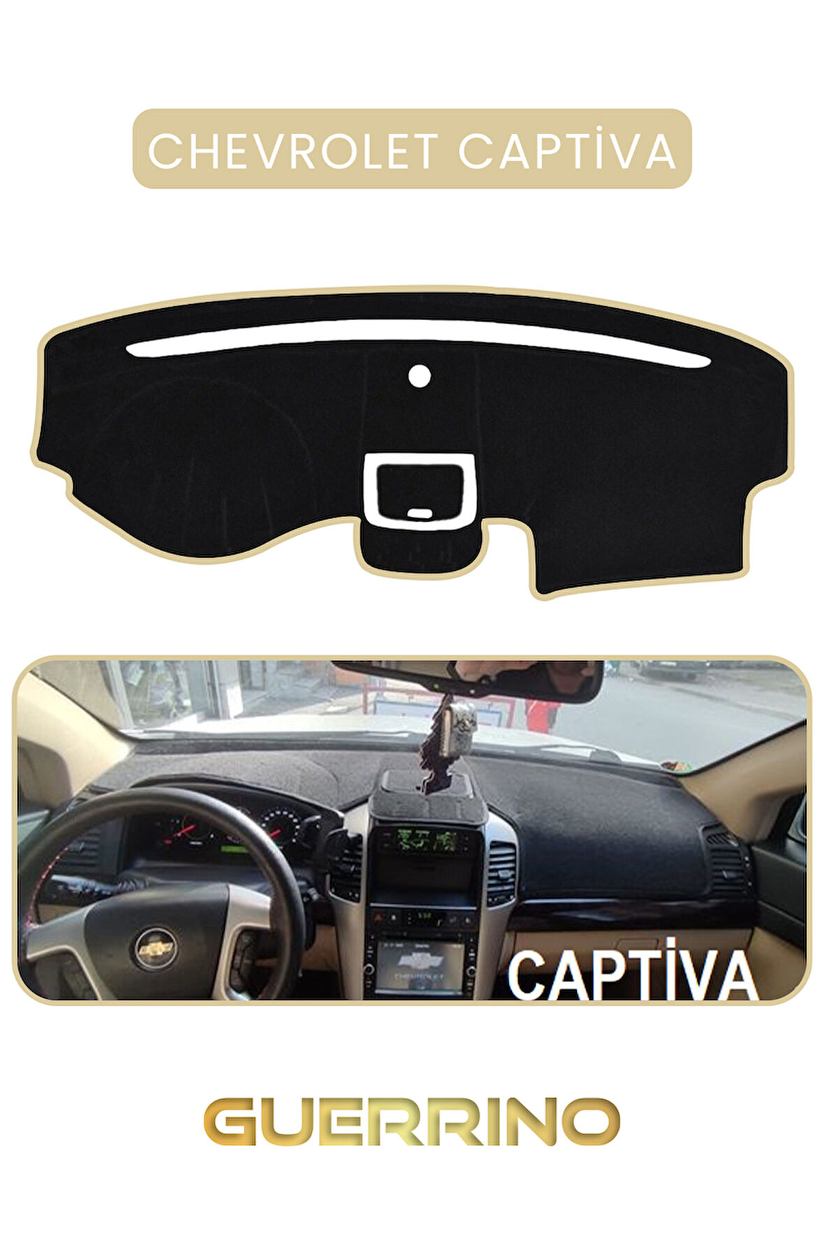 CHEVROLET CAPTİVATORPİDO KORUMA HALISI BEJ KENAR