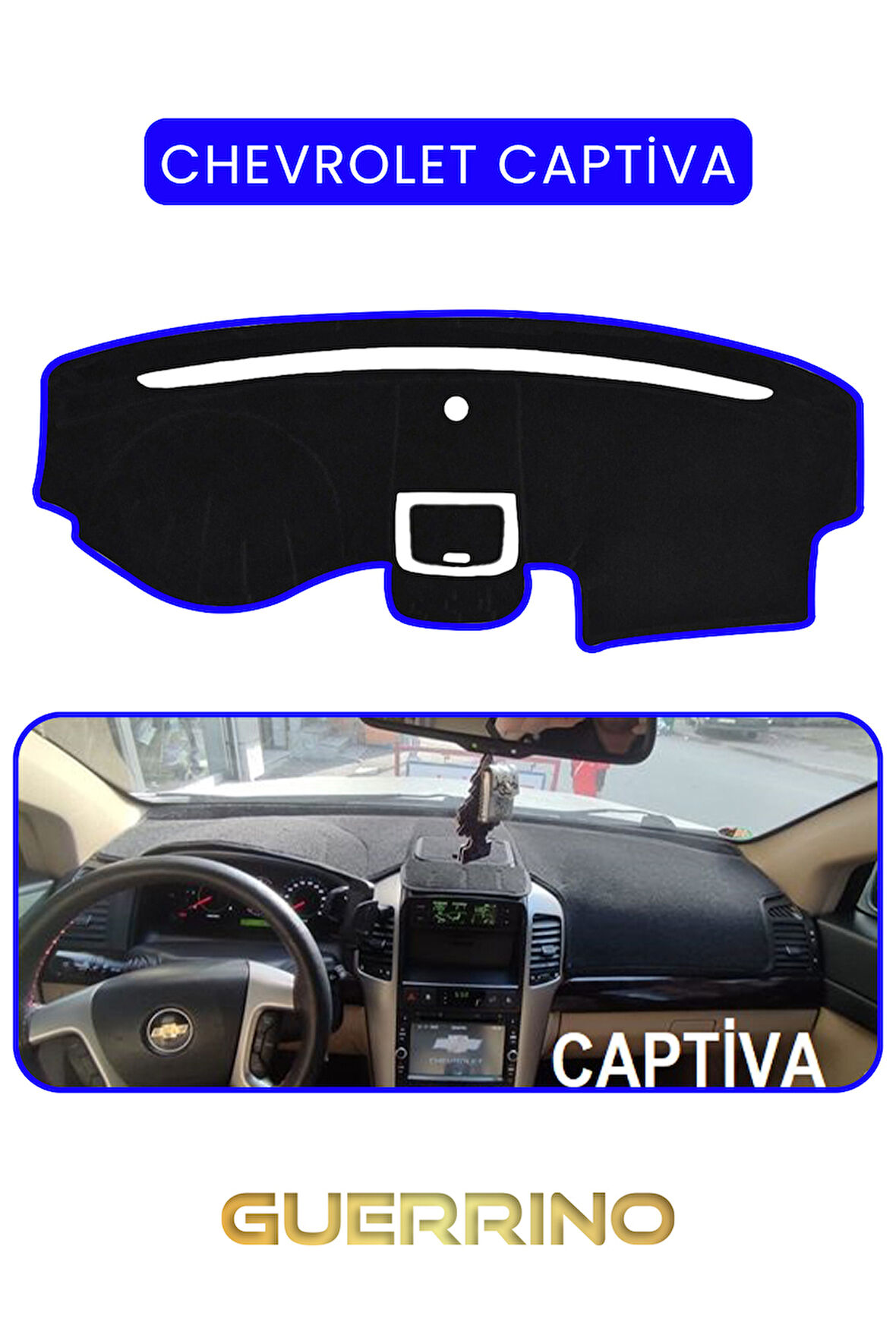 CHEVROLET CAPTİVATORPİDO KORUMA HALISI MAVİ KENAR