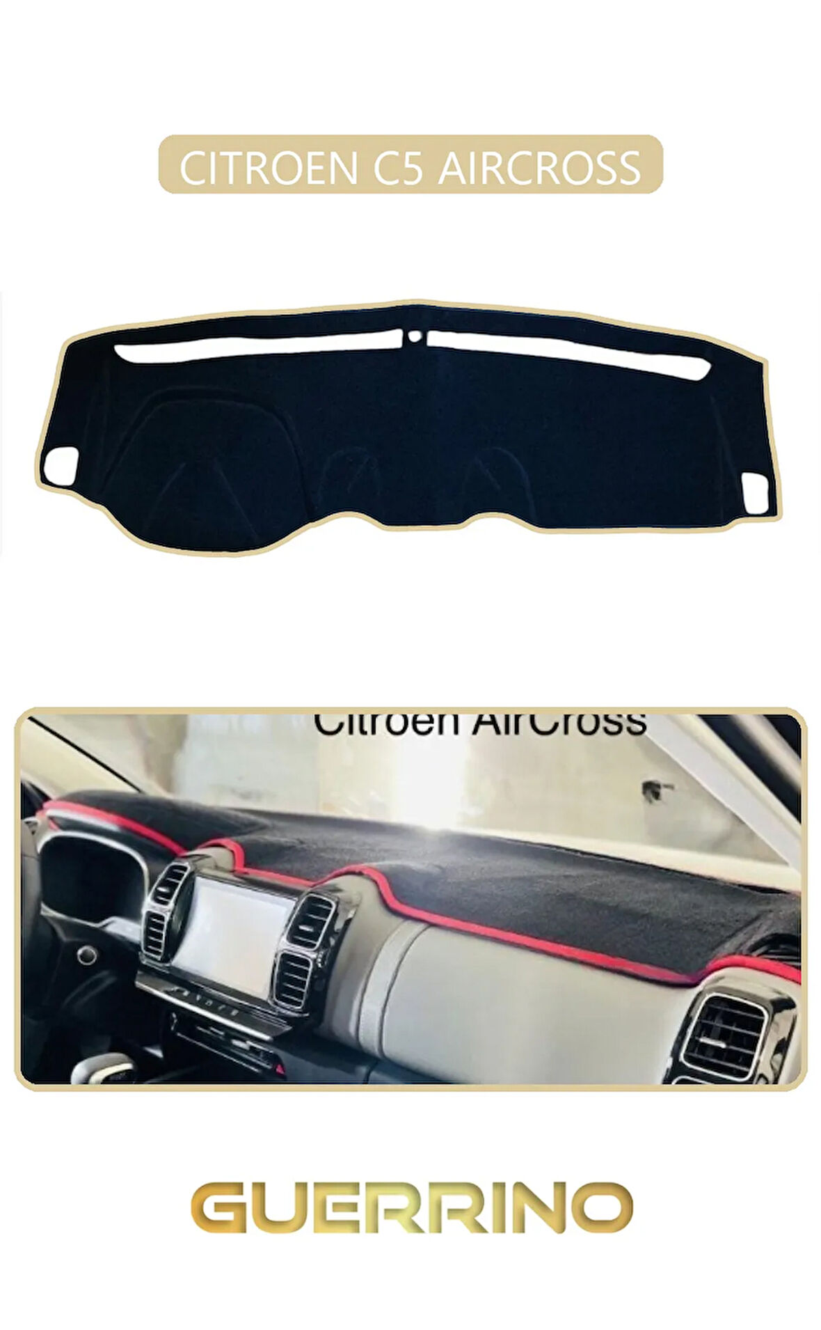 CITROEN C5 AIRCROSSTORPİDO KORUMA HALISI BEJ KENAR