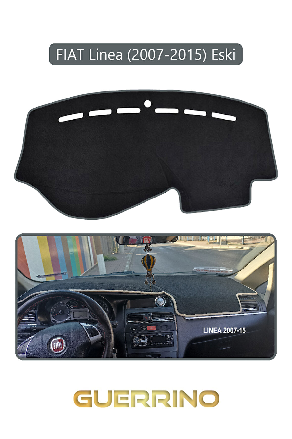 FIAT Linea  2007-2015 Modellerine Uygun ESKİTORPİDO KORUMA HALISI GRİ KENAR