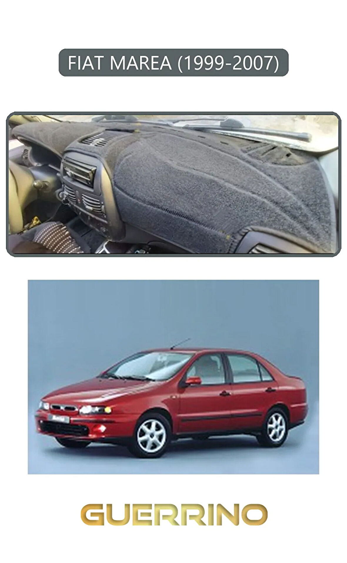 FIAT MAREA 1999-2007TORPİDO KORUMA HALISI GRİ KENAR