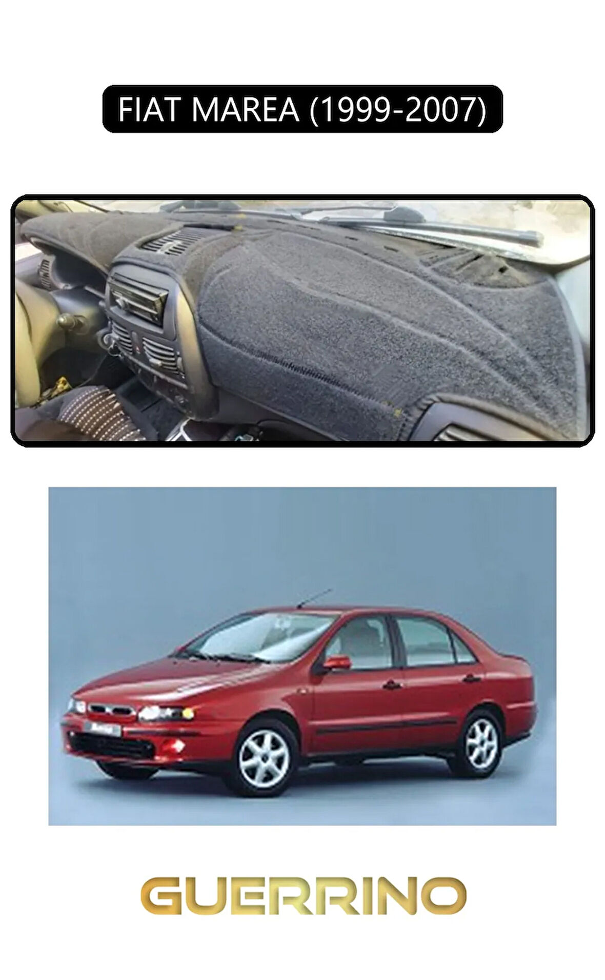 FIAT MAREA 1999-2007TORPİDO KORUMA HALISI SİYAH KENAR