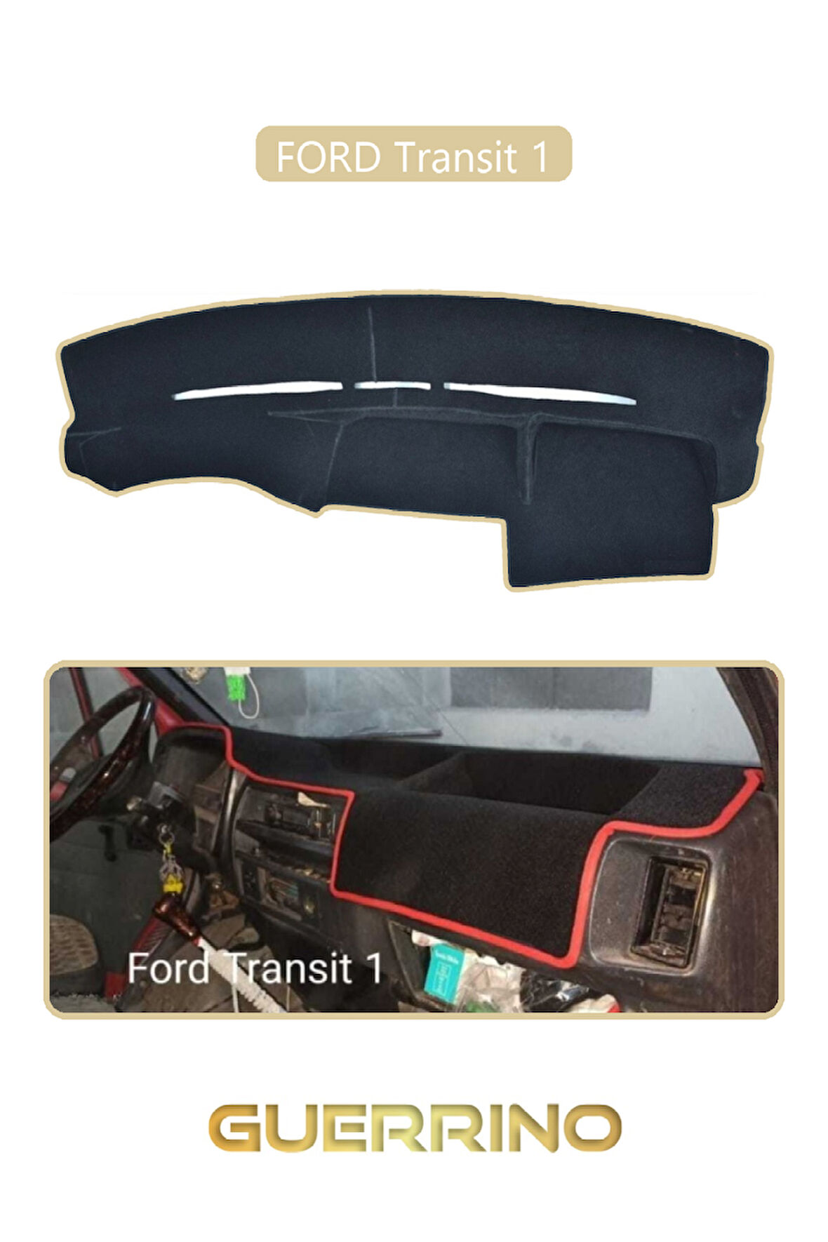 FORD Transit 1TORPİDO KORUMA HALISI BEJ KENAR