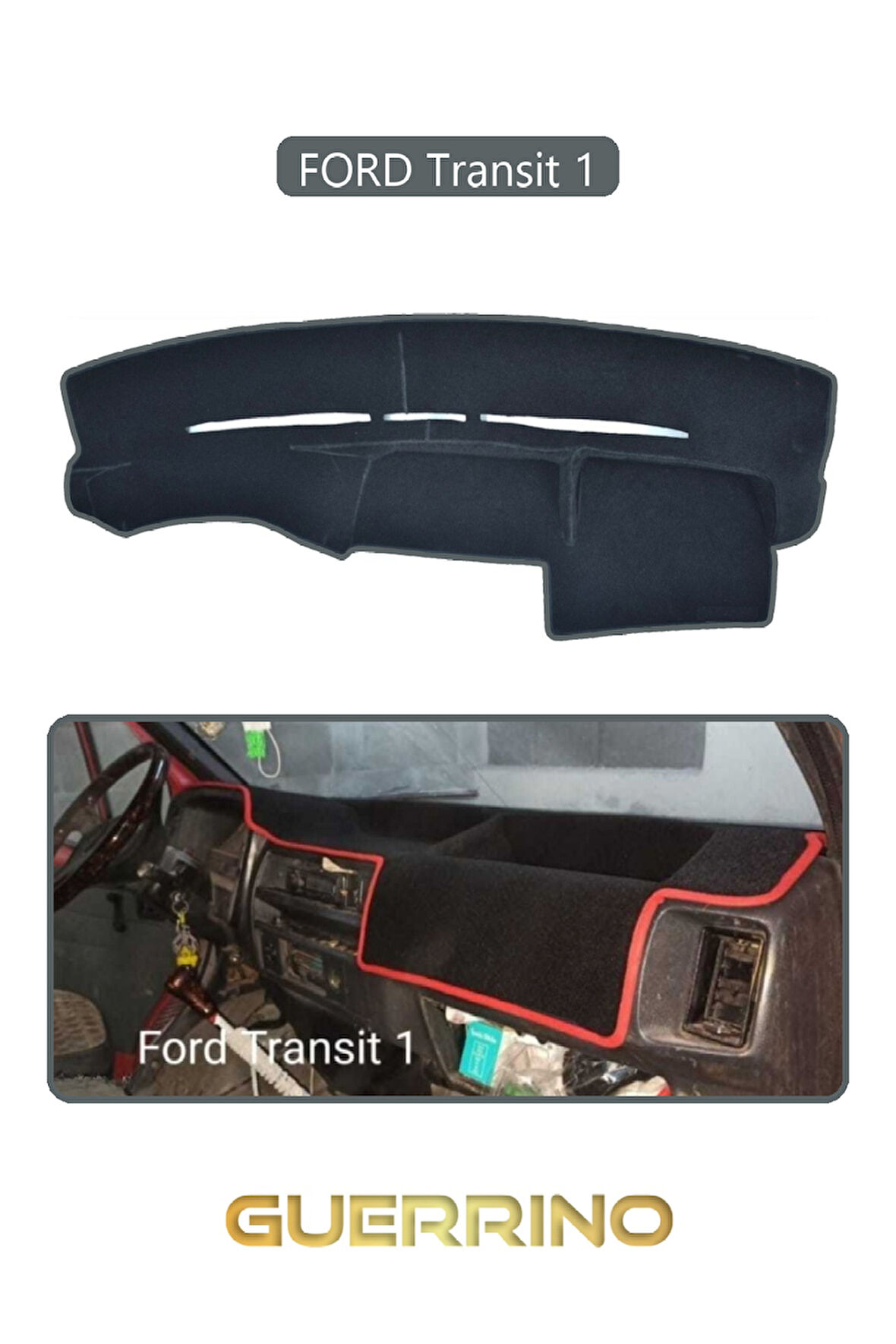 FORD Transit 1TORPİDO KORUMA HALISI GRİ KENAR