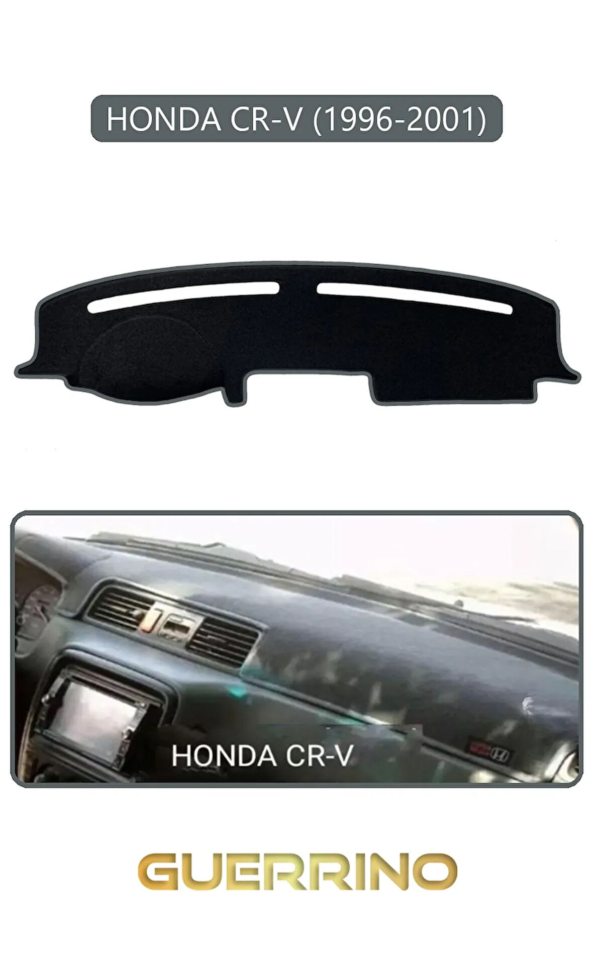 HONDA CR-V 1996-2001TORPİDO KORUMA HALISI GRİ KENAR
