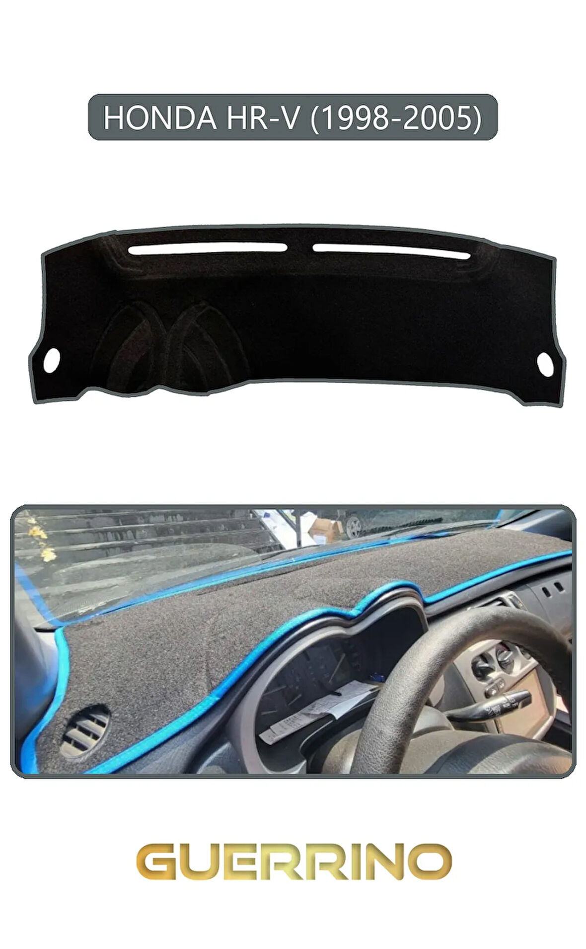 HONDA HR-V 1998-2005TORPİDO KORUMA HALISI GRİ KENAR