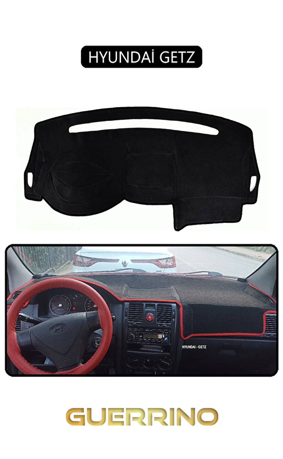 HYUNDAİ GETZTORPİDO KORUMA HALISI SİYAH KENAR