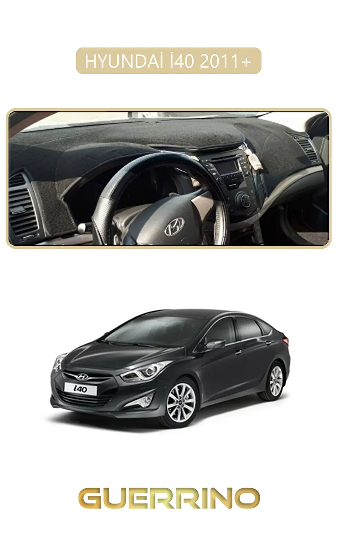 HYUNDAİ İ40 2011+ (i30 )TORPİDO KORUMA HALISI BEJ KENAR