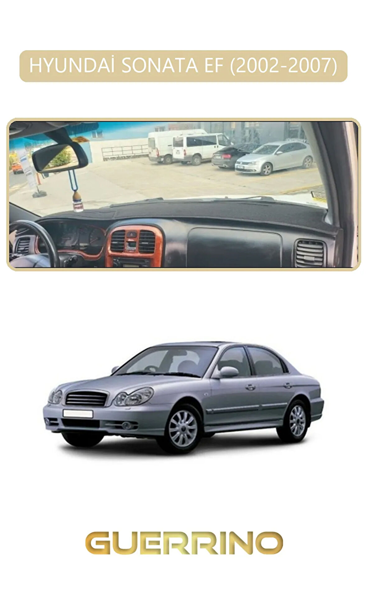 HYUNDAİ SONATA EF 2002-2007TORPİDO KORUMA HALISI BEJ KENAR