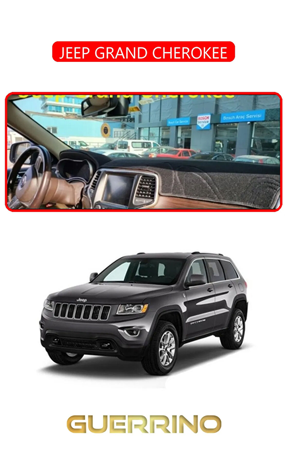 JEEP GRAND CHEROKEETORPİDO KORUMA HALISI KIRMIZI KENAR