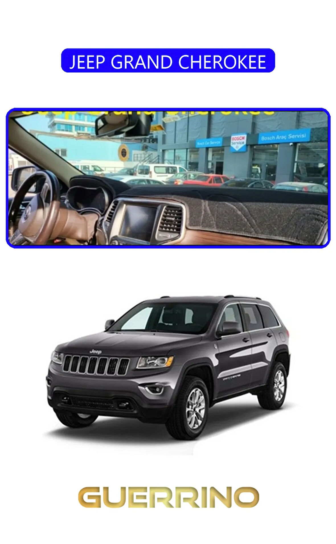 JEEP GRAND CHEROKEETORPİDO KORUMA HALISI MAVİ KENAR