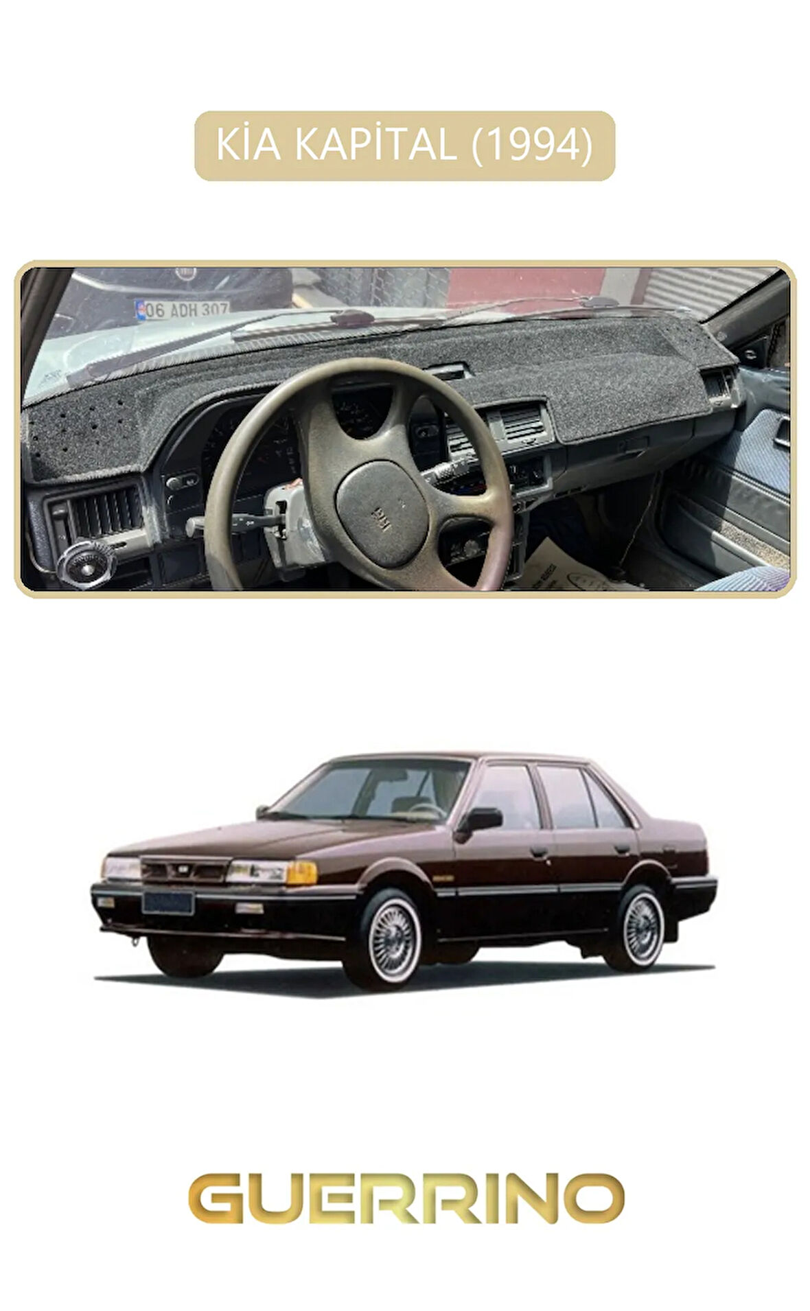KİA KAPİTAL 1994TORPİDO KORUMA HALISI BEJ KENAR