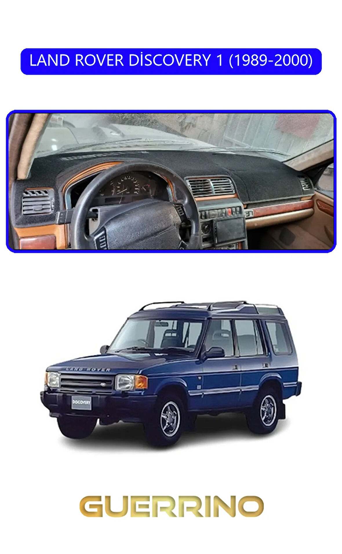 LAND ROVER DİSCOVERY 1 1989-2000TORPİDO KORUMA HALISI MAVİ KENAR