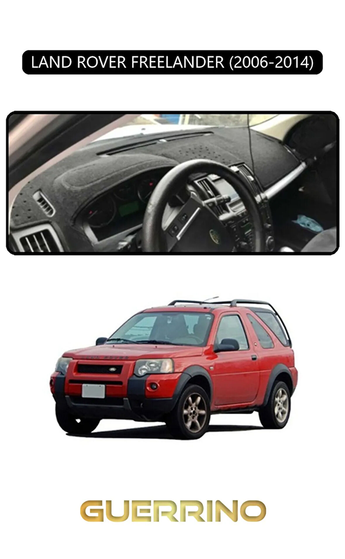 LAND ROVER FREELANDER 2006-2014TORPİDO KORUMA HALISI SİYAH KENAR