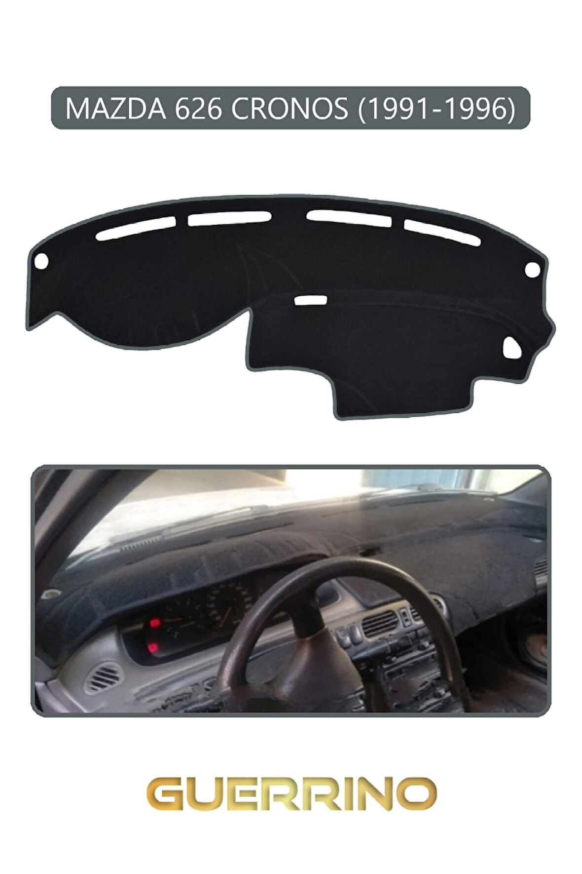 MAZDA 626 CRONOS 1991-1996TORPİDO KORUMA HALISI GRİ KENAR