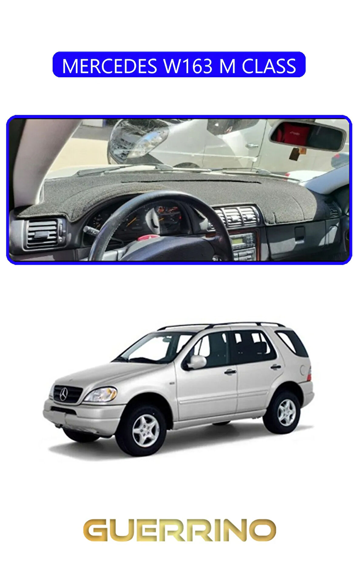 MERCEDES W163 M CLASSTORPİDO KORUMA HALISI MAVİ KENAR