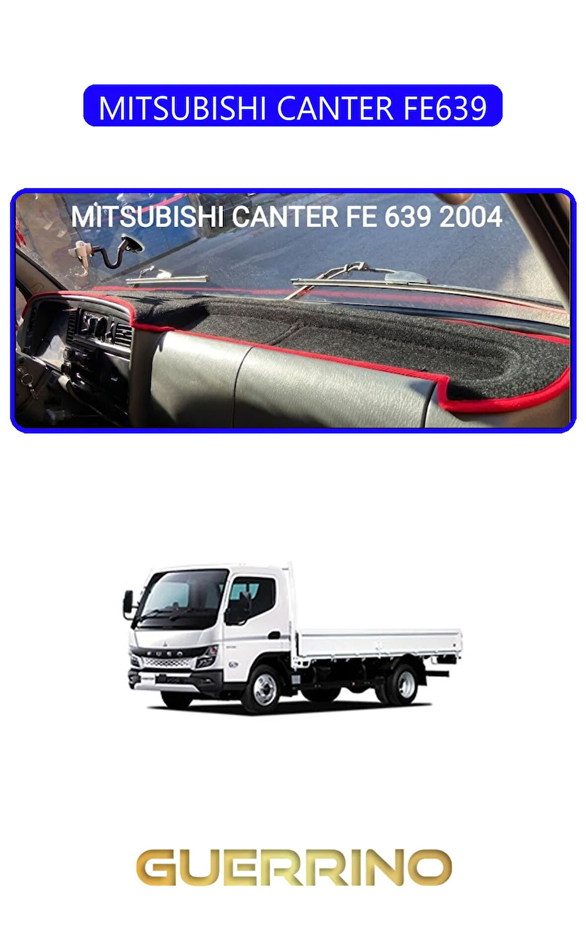 MITSUBISHI CANTER FE639TORPİDO KORUMA HALISI MAVİ KENAR