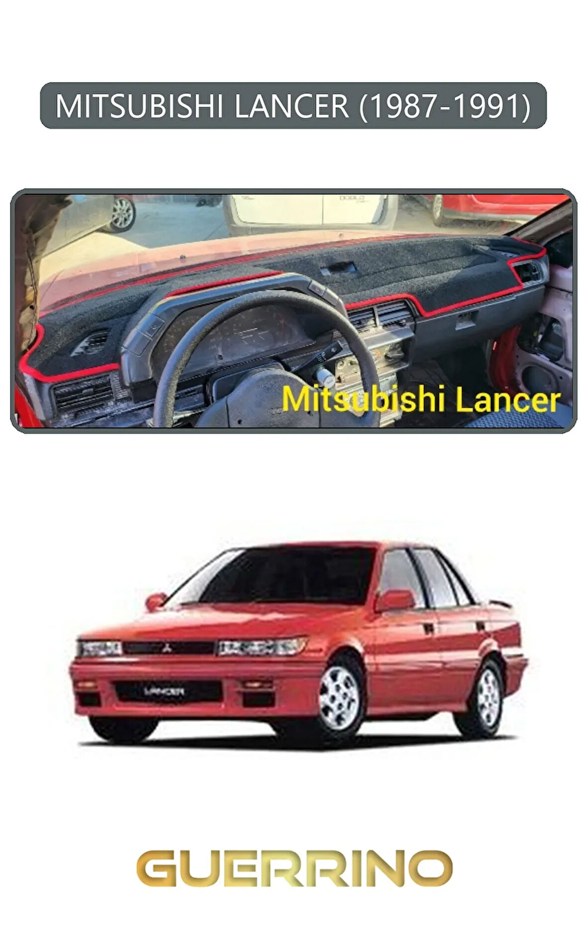 MITSUBISHI LANCER 1987-1991TORPİDO KORUMA HALISI GRİ KENAR
