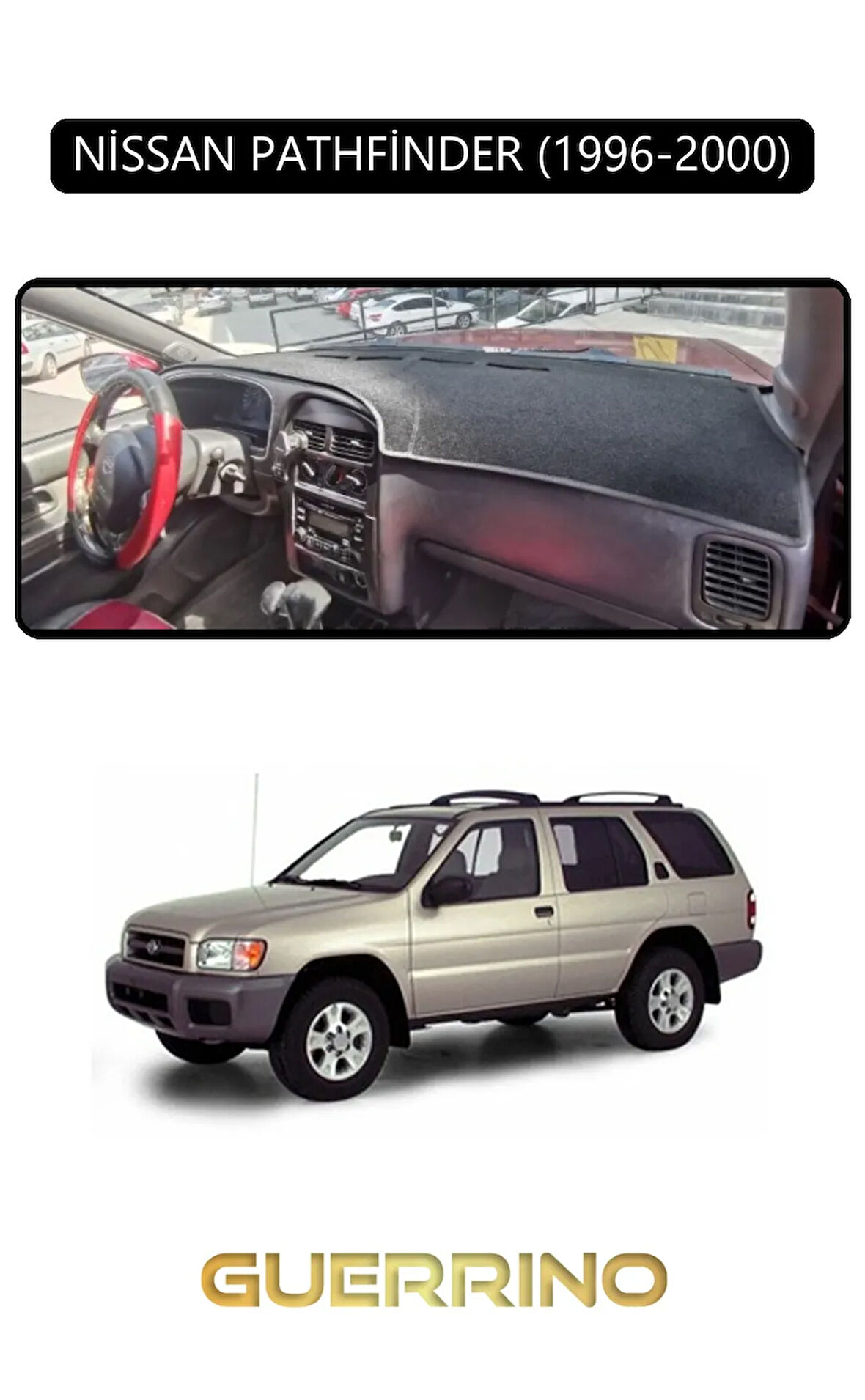 NİSSAN PATHFİNDER 1996-2000TORPİDO KORUMA HALISI SİYAH KENAR